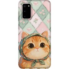Karsu Design Samsung Galaxy S20 Uyumlu Baskılı Şeffaf Telefon Kılıfı | Koleksiyon: Soft Girl Clean Aesthetic