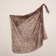 Piramit Naturel Eşarp | Rugan Desen