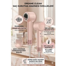 Dreame Gleam Saç Kurutma Makinesi  Negatif Iyonlu Hızlı Kurutma Hafif Tasarım Pürüzsüz Saçlar