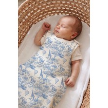 Tuğba Kuğu 4 Kat Müslin 1.2 Tog Bebek Uyku Tulumu (0-18 Ay) - Blue Toile De Jouy