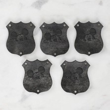 Hobibahçem Loren Crafts Figürlü Deri Arma 5 Adet - 1576