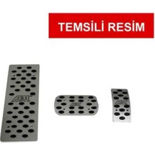 Keskin Sound Opel Otomatik Orj. Pedal Seti – Kaymaz Metal Gaz Fren Debriyaj Pedalı (3’lü)