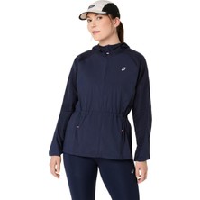 Asics Road Packable Kadın Lacivert Koşu Ceket 2012D076-400