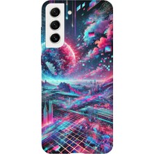 Karsu Design Samsung Galaxy S22 Uyumlu Baskılı Şeffaf Telefon Kılıfı | Koleksiyon: Cyberpunk Theme