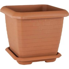 Serinova Hisar Küçük Kare Saksı Takım 25.5 Lt No 3