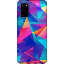 Karsu Design Samsung Galaxy S20 Uyumlu Baskılı Şeffaf Telefon Kılıfı | Koleksiyon: Minimal Geometric Patterns
