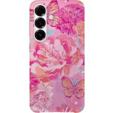 Karsu Design Samsung Galaxy S25 Fe Uyumlu Baskılı Şeffaf Telefon Kılıfı | Koleksiyon: Pink Aesthetic