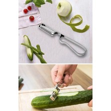 Kiesa Paslanmaz Çelik Yan Soyacak, Meyve Sebze Soyacağı, Yan Soyacak