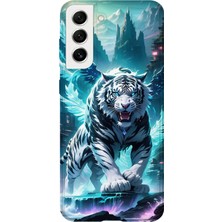 Karsu Design Samsung Galaxy S21 Fe Uyumlu Baskılı Şeffaf Telefon Kılıfı | Koleksiyon: Tiger Energy