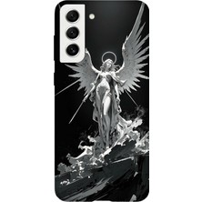Karsu Design Samsung Galaxy S22 Plus Uyumlu Baskılı Şeffaf Telefon Kılıfı | Koleksiyon: Angel And Spiritual