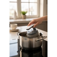 Renk Yapı Rüyası Plastik Tutma Saplı Pratik Lavabo Bulaşık Temizleme Teli Paslanmaz Kolay Ovma Teli