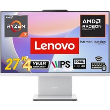 Lenovo ıdeacentre Aıo 27ARR9 Amd Ryzen 7-7735HS 8gb 512GB SSD Windows 11 Pro 27" Fhd All In One Bilgisayar Snertech