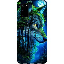 Karsu Design Samsung Galaxy S20 Plus Uyumlu Baskılı Şeffaf Telefon Kılıfı | Koleksiyon: Alpha Wolf