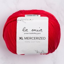 Hobibahçem La Mia Xl Mercerized Kırmızı El Örgü Ipi - 19 - 33762