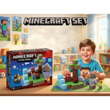 Farbu Oyuncak Blok Dünyası Temalı 50 Parçalı Manyetik 2 Tane Figürlü Eğitici Yapı Oyuncak Seti