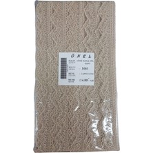 Hobibahçem Dantel Polyester Sanal Tül Bant Cappucino 14,80 Metre En 6 cm ON-1661-C