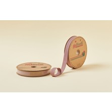 Hobibahçem Biye Koton Katlı D59 Gül Kurusu 2 cm 25 Metre %65 Koton %35 Polyester