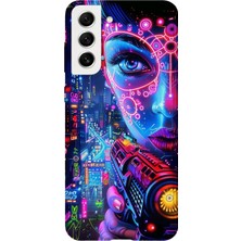 Karsu Design Samsung Galaxy S22 Plus Uyumlu Baskılı Şeffaf Telefon Kılıfı | Koleksiyon: Vaporwave Retro