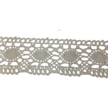 Hobibahçem Kopanaki Dantel En 5 cm Badem Model Krem 5 Metre