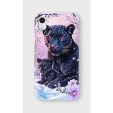 Karsu Design iPhone Xr Uyumlu Baskılı Şeffaf Telefon Kılıfı | Koleksiyon: Minimal Black Panther
