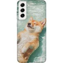 Karsu Design Samsung Galaxy S21 Uyumlu Baskılı Şeffaf Telefon Kılıfı | Koleksiyon: Cute Dog Loyalty