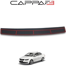 Cappafe Skoda Octavia 2013 Yılı ve Sonrası Uyumlu Arka Tampon Eşiği Parlak