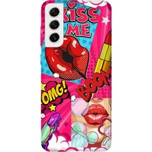 Karsu Design Samsung Galaxy S22 Plus Uyumlu Baskılı Şeffaf Telefon Kılıfı | Koleksiyon: Y2K Retro Patterns