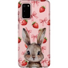 Karsu Design Samsung Galaxy S20 Fe Uyumlu Baskılı Şeffaf Telefon Kılıfı | Koleksiyon: Soft Girl Clean Aesthetic