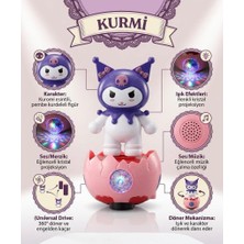 Farbu Oyuncak Kurmi Işıklı Müzikli 360 Derece Dönebilen Engelden Kaçan Sensörlü Dans Eden Figürlü Oyuncak