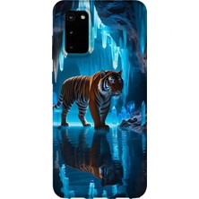 Karsu Design Samsung Galaxy S20 Uyumlu Baskılı Şeffaf Telefon Kılıfı | Koleksiyon: Tiger Energy