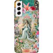 Karsu Design Samsung Galaxy S21 Plus Uyumlu Baskılı Şeffaf Telefon Kılıfı | Koleksiyon: Angel And Spiritual