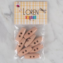 Hobibahçem Loren Crafts Somon 8 Li Çoban Düğmesi - 73