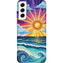 Karsu Design Samsung Galaxy S21 Uyumlu Baskılı Şeffaf Telefon Kılıfı | Koleksiyon: Minimalist Style 5