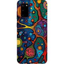 Karsu Design Samsung Galaxy S20 Fe Uyumlu Baskılı Şeffaf Telefon Kılıfı | Koleksiyon: Psychedelic Art