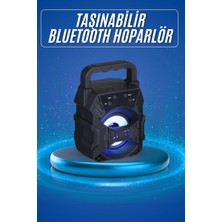 Çetiner Group Işıklı Bluetooth Hoparlör Ses Bombası Taşınabilir Yüksek Ses Kaliteli Radyo Özelliği