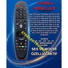 Ata Elektronik Lg Uyumlu AN-MR600 ( Ses Komut - Mouse ) 3D Tuşlu Kumanda - (Eskisi Ile Tuş Dizilimi Aynı Olmalı Yoksa Olmaz)