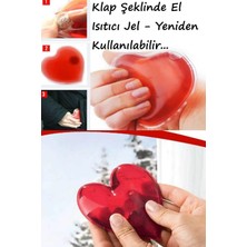 Kiesa Kalp Jel Isıtıcı Cep Sobası Kalp Şeklinde Hediye Kamp Vücut El Isıtıcısı Isınmatik Sıcak Su Torbası