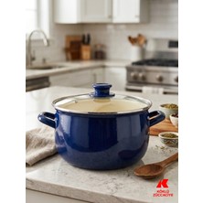 Köklü Züccaciye Emaye Derin Tencere