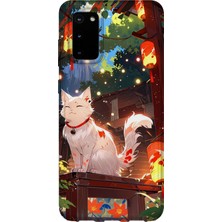 Karsu Design Samsung Galaxy S20 Uyumlu Baskılı Şeffaf Telefon Kılıfı | Koleksiyon: Anime Animal Characters