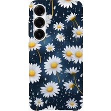 Karsu Design Samsung Galaxy S24 Plus Uyumlu Baskılı Şeffaf Telefon Kılıfı | Koleksiyon: Soft Daisy