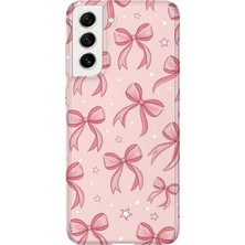 Karsu Design Samsung Galaxy S22 Plus Uyumlu Baskılı Şeffaf Telefon Kılıfı | Koleksiyon: Pink Aesthetic