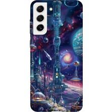 Karsu Design Samsung Galaxy S21 Plus Uyumlu Baskılı Şeffaf Telefon Kılıfı | Koleksiyon: Cyberpunk Theme