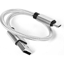 Maks Technology Gri 30 cm Halat Micro USB Kablo-​mkst