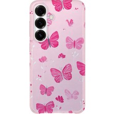 Karsu Design Samsung Galaxy A55 Uyumlu Baskılı Şeffaf Telefon Kılıfı | Koleksiyon: Pink Aesthetic