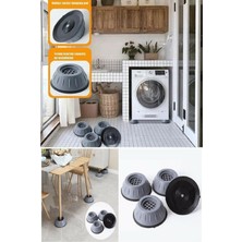 Kiesa Çamaşır Makinesi Titreşim Önleyici Kaydırmaz Vantuzlu Stoper Ayak Set 4 Adet