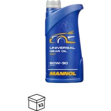 Mannol MN8107-1  Unıversal Getrıebeoel Sae 80W-90   Apı Gl-4 1 L 2ADET