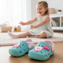 Gezer Kız Çocuk Figürlü Bebe Sandalet Terlik ( Dar Kalıptır )