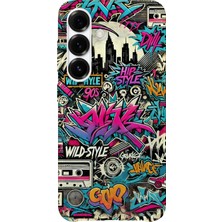 Karsu Design Samsung Galaxy A05S Uyumlu Baskılı Şeffaf Telefon Kılıfı | Koleksiyon: Grafitti Street Art