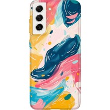 Karsu Design Samsung Galaxy S22 Plus Uyumlu Baskılı Şeffaf Telefon Kılıfı | Koleksiyon: Minimalist Style 2