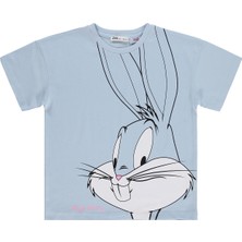 Bugs Bunny 10-13 Yaş Tişört - Mavi